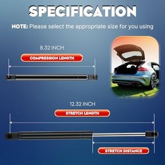 Generic Front Hood Struts Shocks Lift Supports Gas Springs Fit for BMW