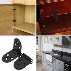 4PCS Folding Flip Top Hinge 180° Round Edge Heavy Duty Table Cabinet Hinge