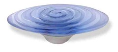 (12 Pack) 3-3/4″ Betsy Fields Swirl Pull Light Blue with Satin Nickel