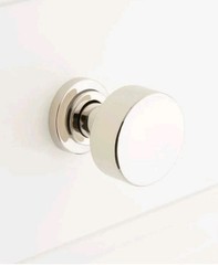 Signature Hardware Colmar 1-1/4 Inch Diameter Round Cabinet Knob Polished Nickel