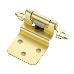 JOYDECOR 60 Pack 30 Pairs 3/8 Inch Overlay Gold Cabinet Hinges Semi-Concealed…
