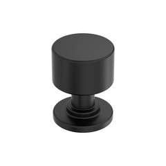 Balon 1 Inch 25mm Diameter Matte Black Cabinet Drawer Knob Pull BP37480MB
