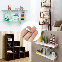 100-Pcs Shelf Pins Pegs5Mm Spoon Shape Nickel Plated Shelf Support Bookshelf