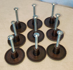 Brainerd, allen + roth Copper Tone Lot of 9 Cabinet Drawer Pull PROVINCIAL Knob