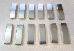 Set 12 Blum Cabinet Hinge Nickel Metal Screw Cap Covers (70T555/84.355/70.1503)