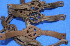 Lone Star Design Cabinet Hardware Pulls Handles Cast Iron, 6 inch, HW-75