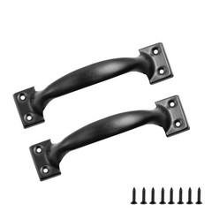 5 Inch / 120mm Cabinet Door Handles, Black Curved Gate Pulls, Vintage Drawer …