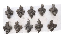 Anne at Home Grape Cluster PEWTER Cabinet Knob Set of 10 – 5 right and 5 left