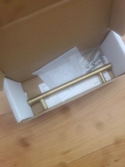 Kohler 25498-2MB Purist Vibrant Brushed Moderne Brass Drawer Bar Pull 5 in.