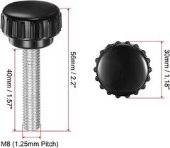 M8 x 40mm Knurled Thumb Bolts – Ultimate Control for Equipment Adjustments