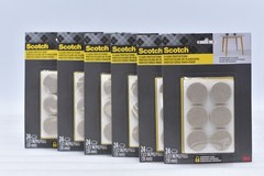 Lot of 6 3M Scotch Floor Protectors 24 Pack