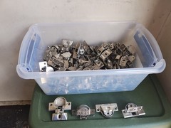 (Lot of 64) Grass 830 Self Closing Cabinet Hinge w/ 830-41 mounting base plate