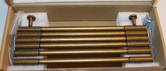 Goo-Ki 6 Pack Retro Antique Brass Zinc Alloy Cabinet Handles – 7.56” (192mm)