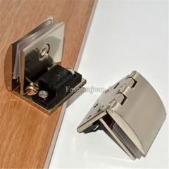 4PCS Zinc Alloy Glass Cabinet Hinge Jewelry Display Cabinet Door Hinge for 5~8mm