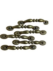 Burnished Brass # 1303-1 Drawer Pull 4 5/8 inch ( 3 inch between Screws) Set/6