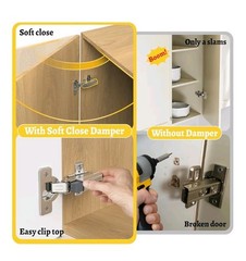 30 Pack Onemake Soft Close Damper for Full Overlay Hinges Cabinet Door Hardware