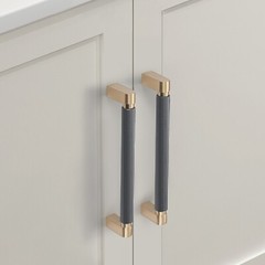 3.78″ 5″ 7.55″ 12.6″18.9″Dark Gray&Coffee Large Cabinet Pulls Drawer Pull Handle