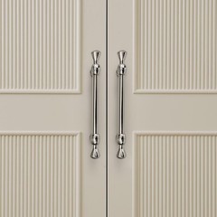 4PCS Strip Cabinet Zinc Alloy Handles Kitchen Door Cupboard Drawer Dresser Pulls