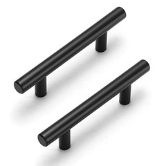 30 Pack Cabinet Handles Cabinet 3 Inch Hole Centers Matte Black Handle 30 Pack