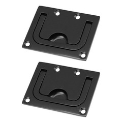 2Pcs 316 Stainless Steel Flush Pull Handle Black Hatch Pull Handle for Deck M…