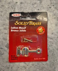 IVES Solid Brass Hook and Staple 3/4″ x 1-7/8″ New Old Stock C78B3