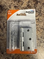 2-1/2″ Galvanized Removable Pin Broad Hinges (Pack of 2)