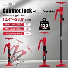 2PK Steel Cabinet Jacks for Installing Cabinets,Adjustable 3rd Hand Quick Sup…