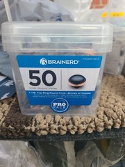 Brainerd 50 Pack 1-1/8″ Cabinet Knob Venetian Bronze with Copper Highlights