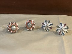 2 Pair Of Multi-Color Anthropologie Drawer/Cabinet Door Knobs