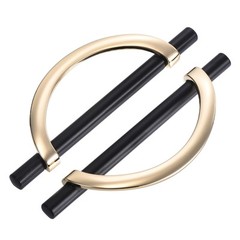 10 Pack Brushed Black Pulls Cabinet Door Handles 5 inch (128MM) Hole Centers