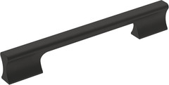 Status 6-5/16 Inch (160Mm) Center-To-Center Matte Black Cabinet Pull – 25 Pack