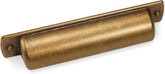 10 Pack 2.5 Inch(64Mm) Antique Brass Kitchen Cabinet Handles Cabinet Cup Pulls V