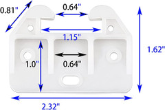 10 Pcs Plastic Drawer Guides Drawer Track Guides Drawer Rail for Dressers