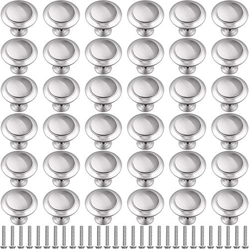 Ripeng Pieces Round Ringed Kitchen Cabinet Pulls Kitchen Drawer 1.06 Inch 36