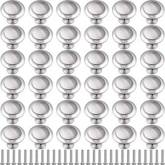 Ripeng Pieces Round Ringed Kitchen Cabinet Pulls Kitchen Drawer 1.06 Inch 36