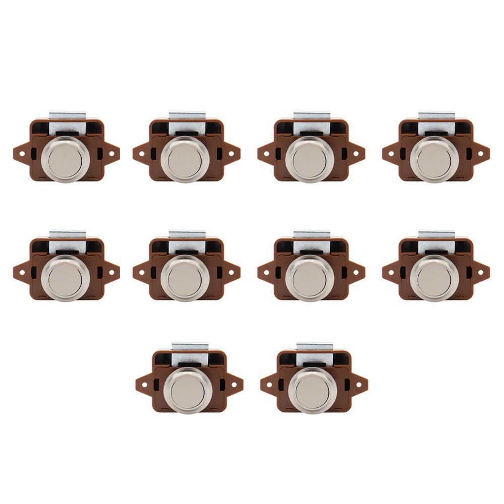 10PCS Practical Push Button Lock 7.8*4.55*4.4cm Accessories Replacement