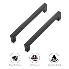 Ravinte 30 Pack 6-1/4 Inch 6-3/4 inch x 1/2 x inch, Matte Black