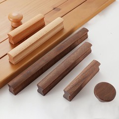 Wooden Cabinet Handles Door Knobs Cupboard Drawer Handle Pulls Home Furniture