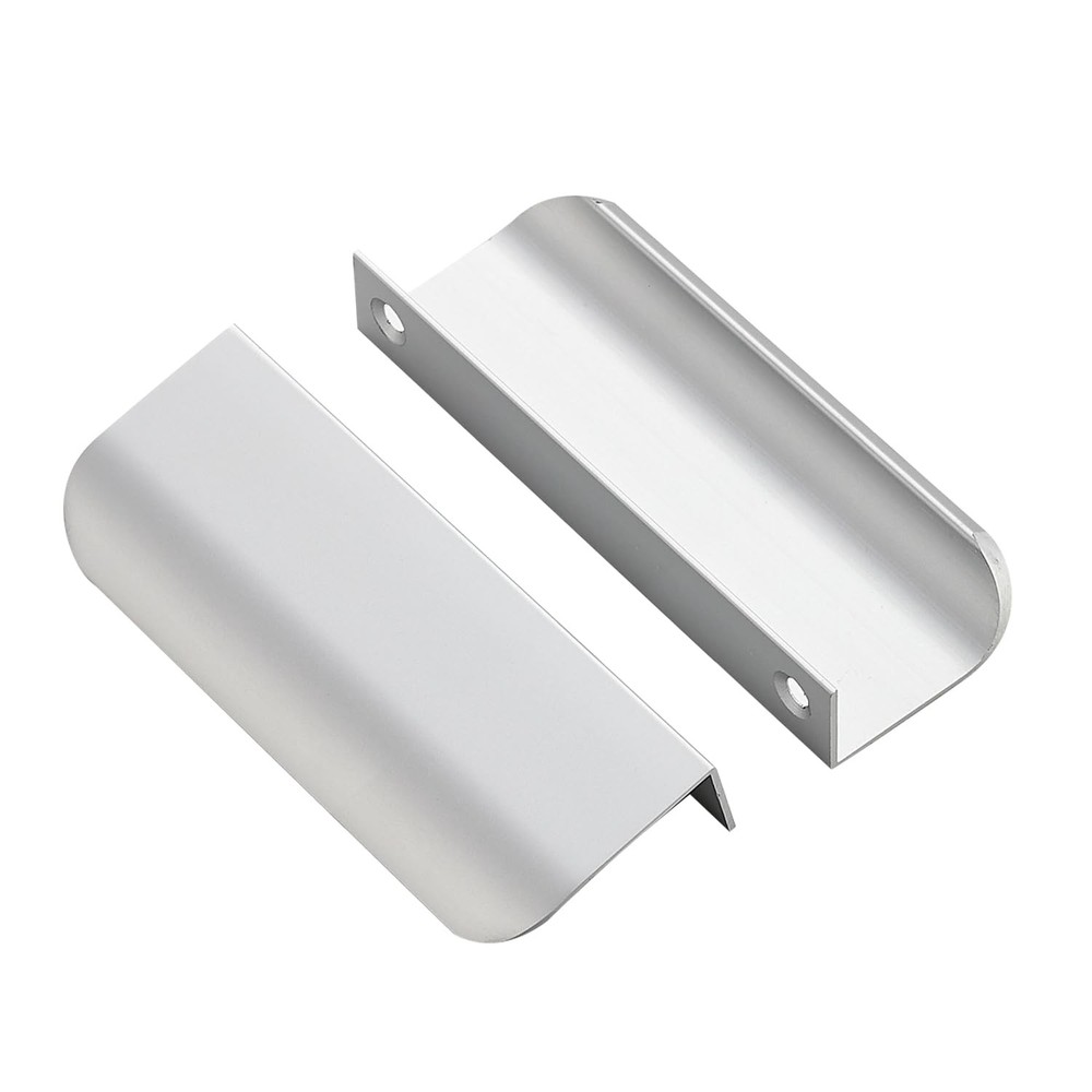 3 PCS Silver 102mm 4.02in Length Finger Pulls 76mm 3in Hole Center Tab Handle