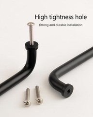 5 PCS 163/8 Inch Matte Black Extra Long Cabinet Door Pulls Bathroom Vanity