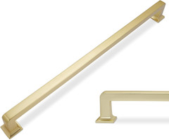 6 Pack 12-3/5 Inch(320Mm) Brushed Brass Cabinet Handles and Pulls – Gold Drawer