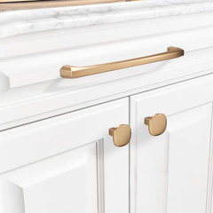 COTYKILEY 6 Pack 7.5Inch(192mm) Champagne Copper Kitchen Cabinet Handles Brushed