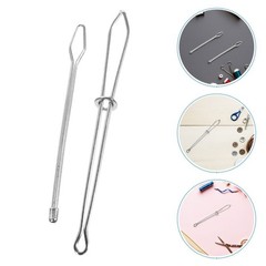 6Pcs Durable Drawing Clip and Cord Puller Tool Metal Sewing Accessories Silver