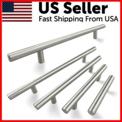 2″-16″ Brushed Nickel Kitchen Cabinet Pulls Stainless Steel Drawer T Bar Handles