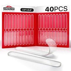 Cabinet Door Bumper Strips – 40 PCS – Clear Door Silencer – Premium Cabinet