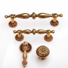 Dresser Pull Drawer Knob Pull Antique Gold Brass Cabinet Handle Knob Door Handle