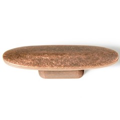 12 Pack Antique Copper Oval Cabinet Knobs Zinc Alloy Drawer Knobs – 3″ Full L…