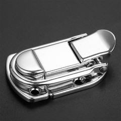 Fastener Toggle Latch Catch Cabinet Boxes Case Chest Suitcase Trunk Lock Silver