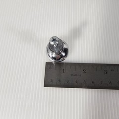 6 Chrome Cabinet Knobs Door Drawer Pulls Handles, Lot of 6