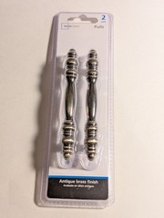 Mainstays 3″ Cabinet Pull, Antique Brass Pack of 2